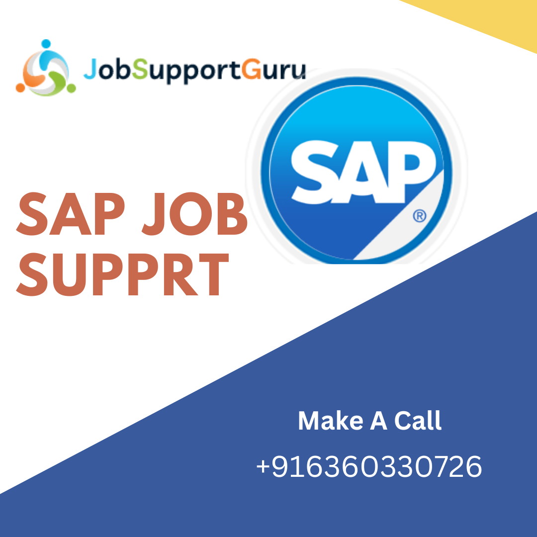 SAP Online Job Support From India